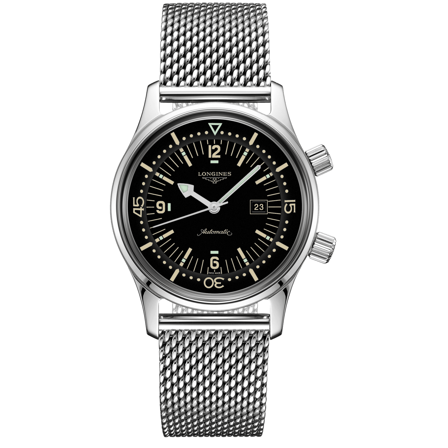 Longines The Longines Legend Diver Watch 36mm Black Automatic Steel L3.374.4.50.6