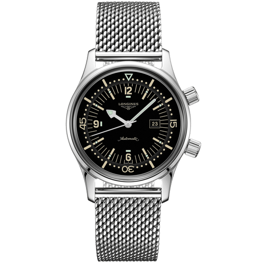Longines watch The Longines Legend Diver Watch 36mm black automatic steel L3.374.4.50.6