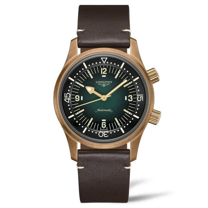 Longines The Longines Legend Diver Watch 42mm green automatic bronze titanium L3.774.1.50.2