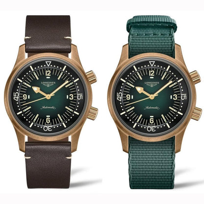 Longines The Longines Legend Diver Watch 42mm green automatic bronze titanium L3.774.1.50.2