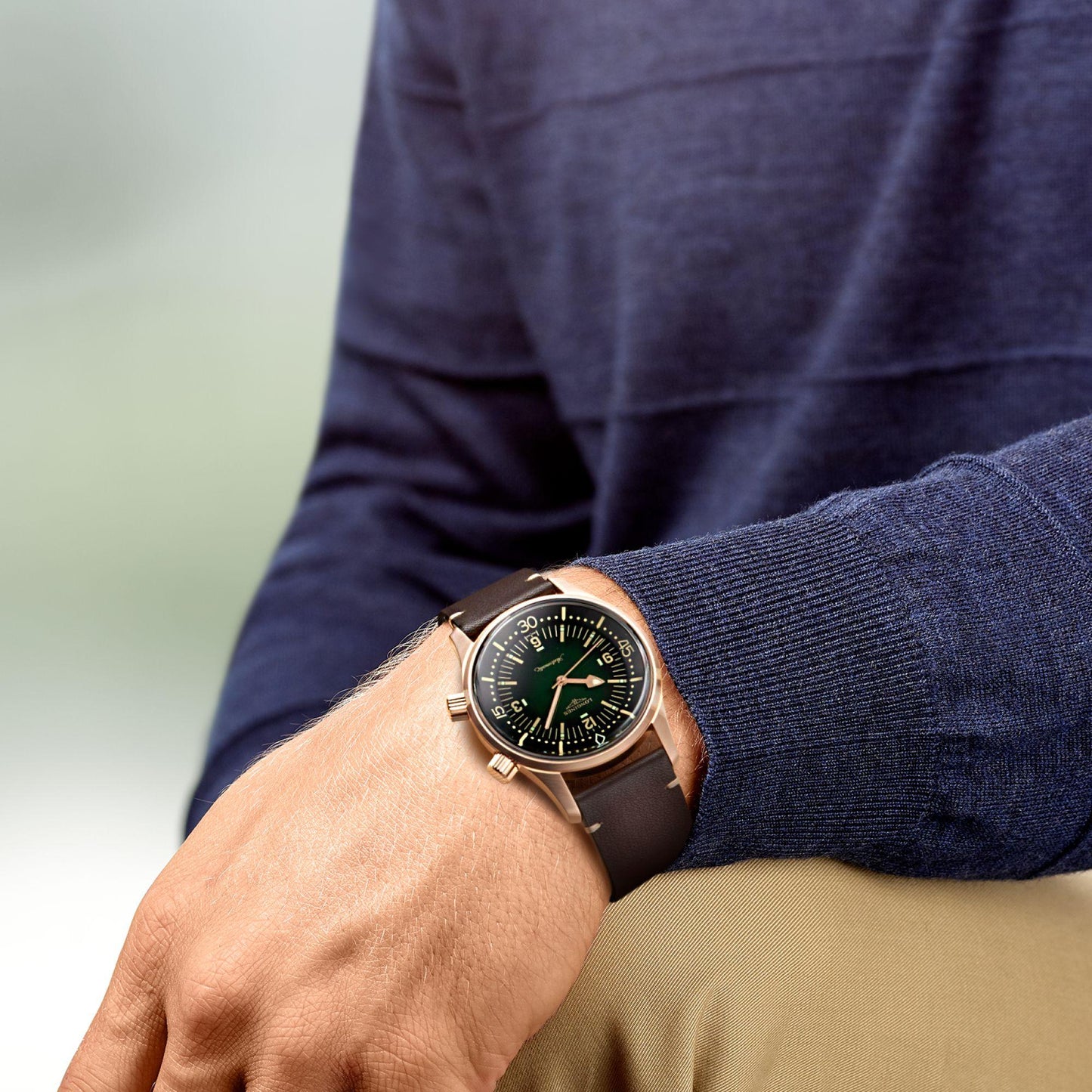 Longines The Longines Legend Diver Watch 42mm green automatic bronze titanium L3.774.1.50.2