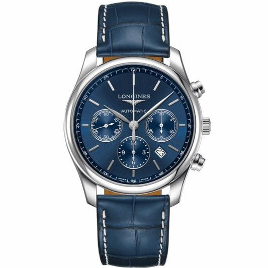 Longines The Longines Master Collection 42mm blue steel men's automatic chronograph watch L2.759.4.92.0