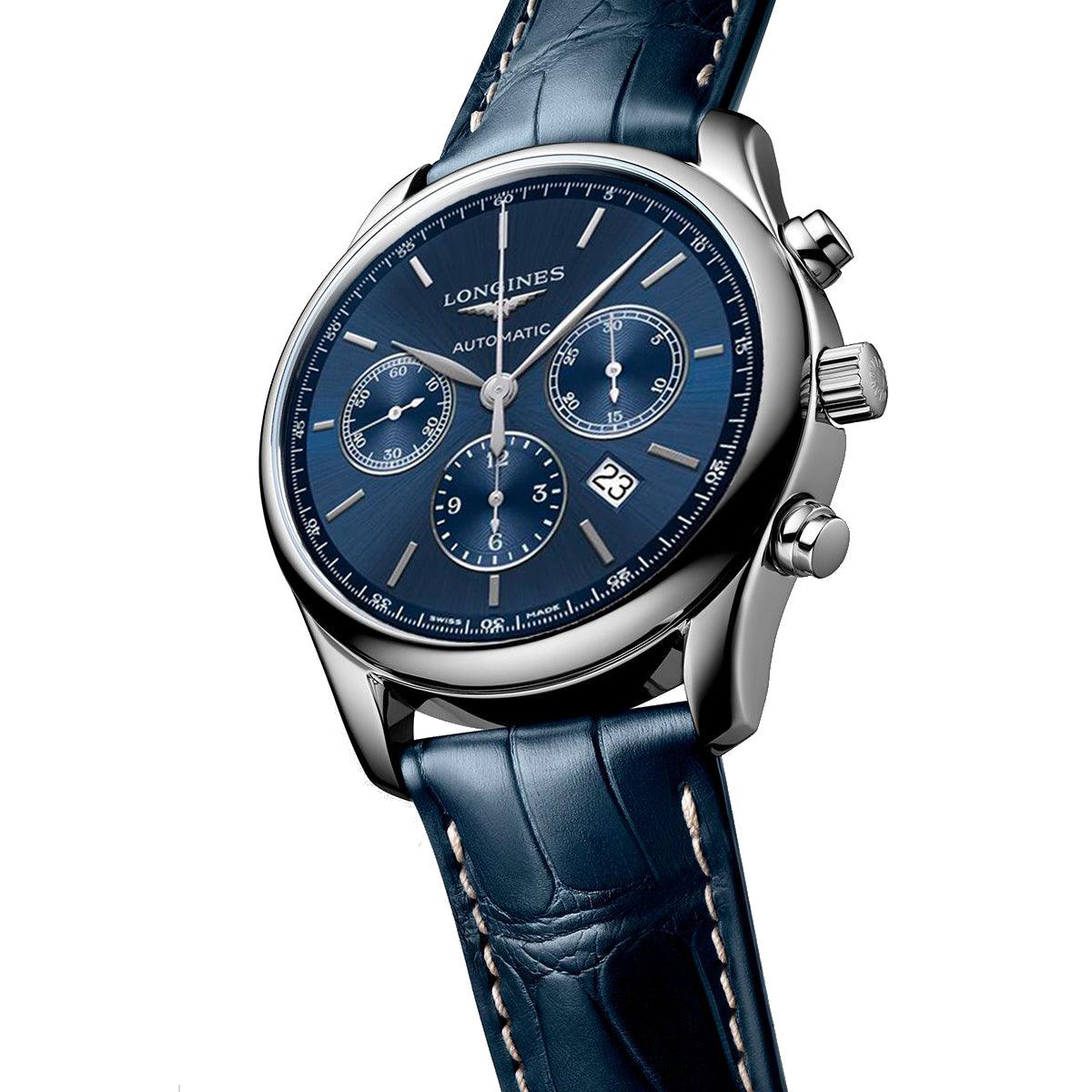 Longines The Longines Master Collection 42mm blue steel men's automatic chronograph watch L2.759.4.92.0