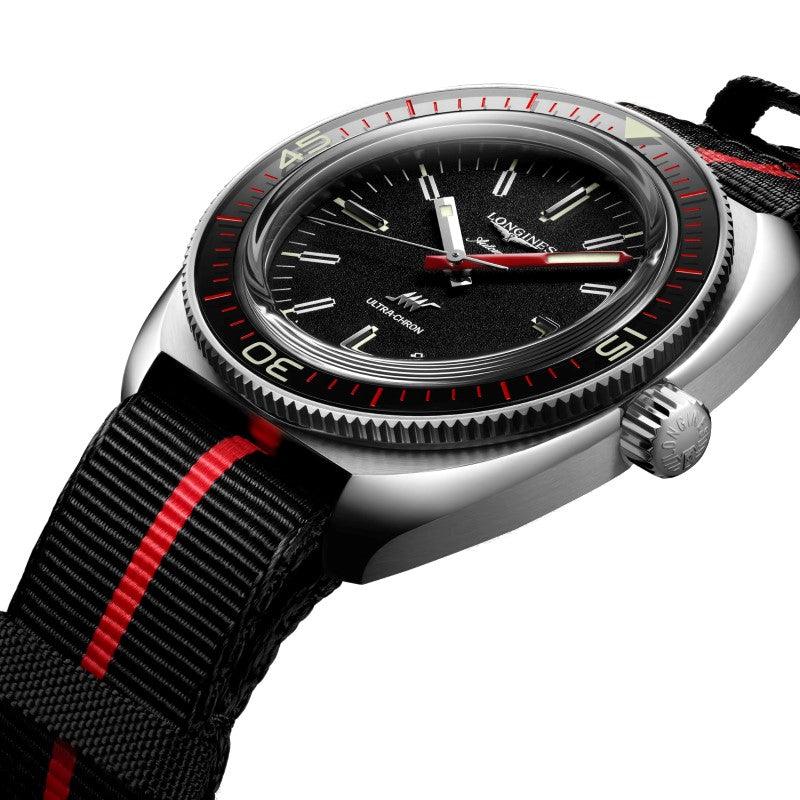 Longines Ultra-Chron Box Edition 43mm black automatic steel watch L2.836.4.52.8