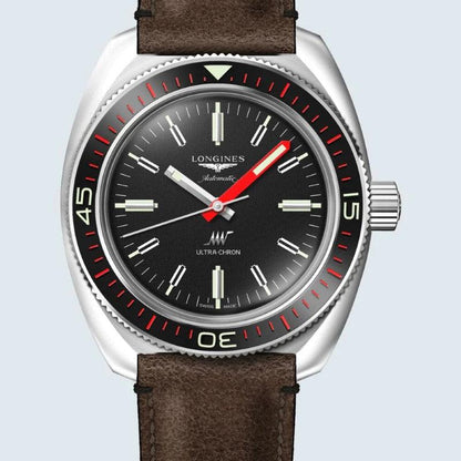 Longines Ultra-Chron Box Edition 43mm black automatic steel watch L2.836.4.52.8