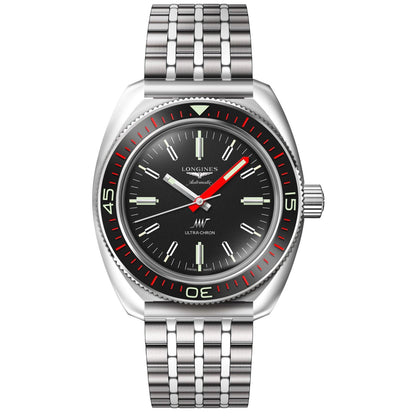 Longines Ultra-Chron Box Edition 43mm black automatic steel watch L2.836.4.52.9