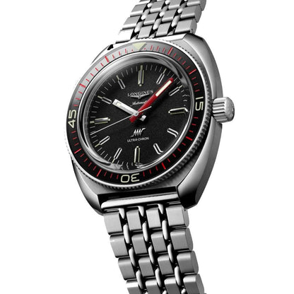 Longines Ultra-Chron Box Edition 43mm black automatic steel watch L2.836.4.52.9