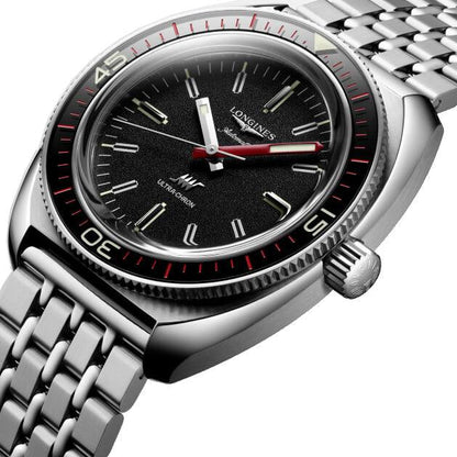 Longines Ultra-Chron Box Edition 43mm black automatic steel watch L2.836.4.52.9