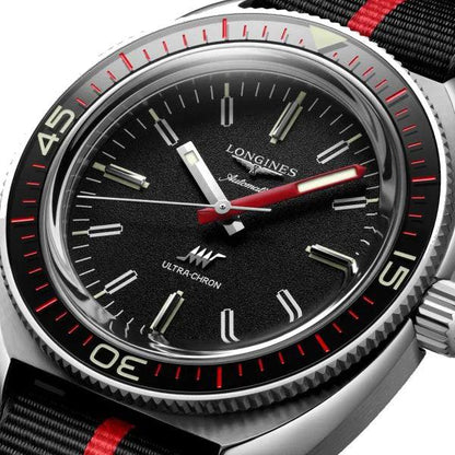 Longines Ultra-Chron Box Edition 43mm black automatic steel watch L2.836.4.52.9