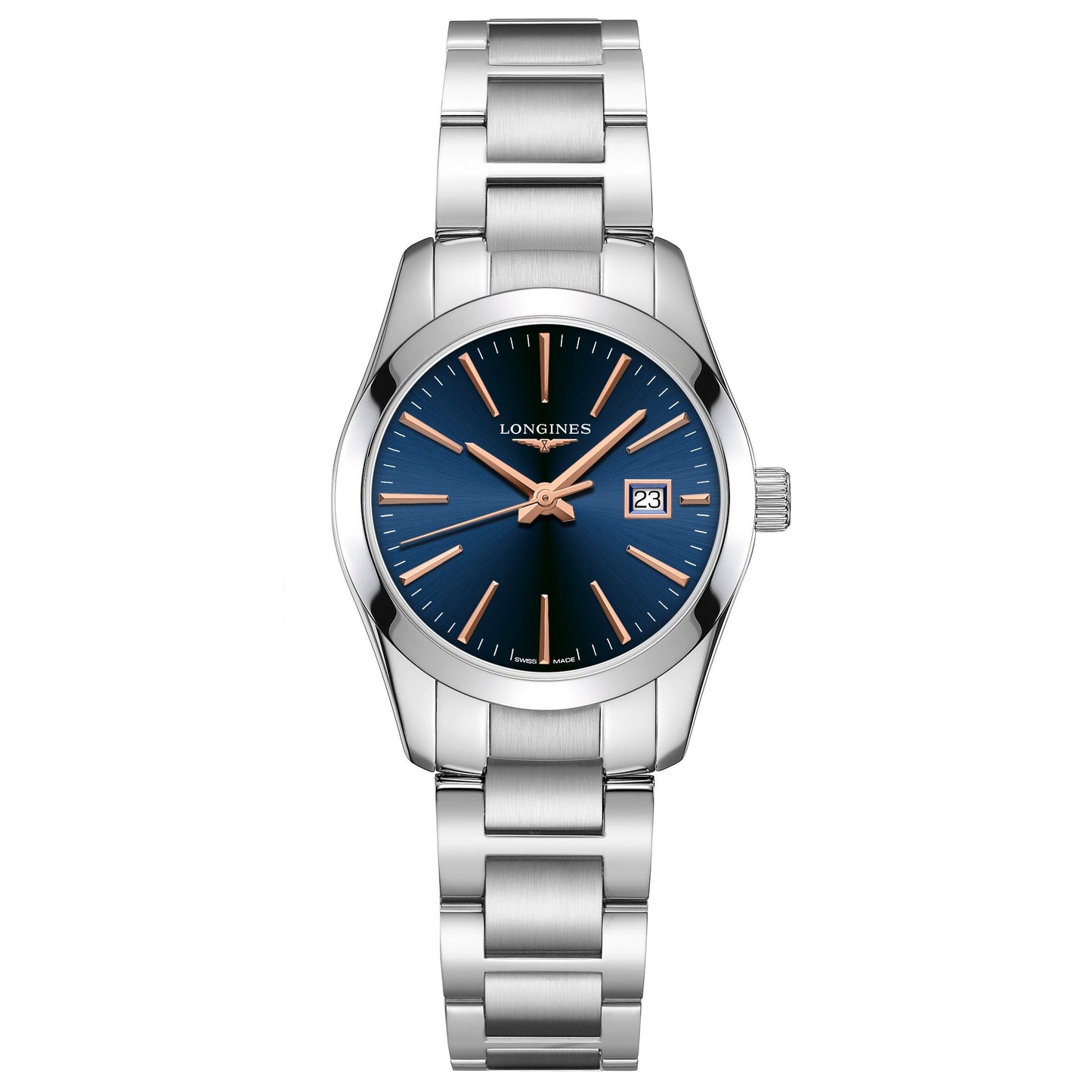 Longines men's watch Conquest Classic blue 29.5mm steel quartz L2.286.4.92.6