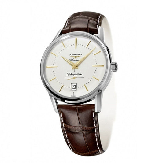 Longines Men's Flagship Heritage 38.5mm Automatic Steel Watch L4.795.4.78.2