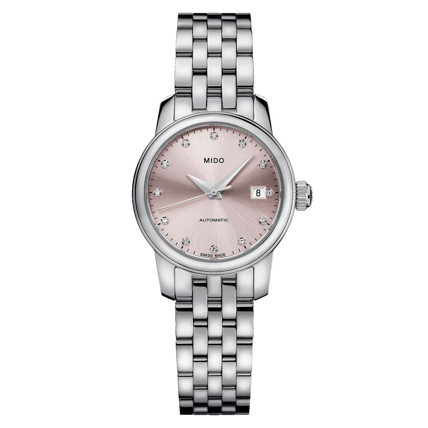 Mido Baroncelli Lady Twenty Five 25mm Automatic Stainless Steel Watch M039.007.11.336.00