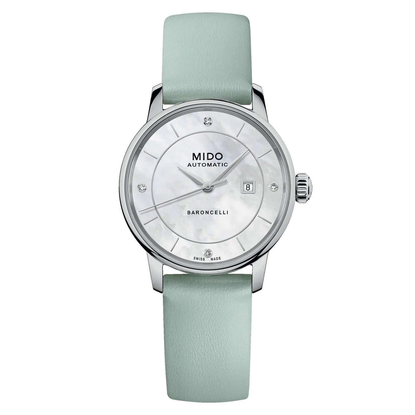 Mido Baroncelli Signature Lady Colors Special Edition 30mm Mother-of-Pearl Automatic Steel Watch M037.207.16.106.00