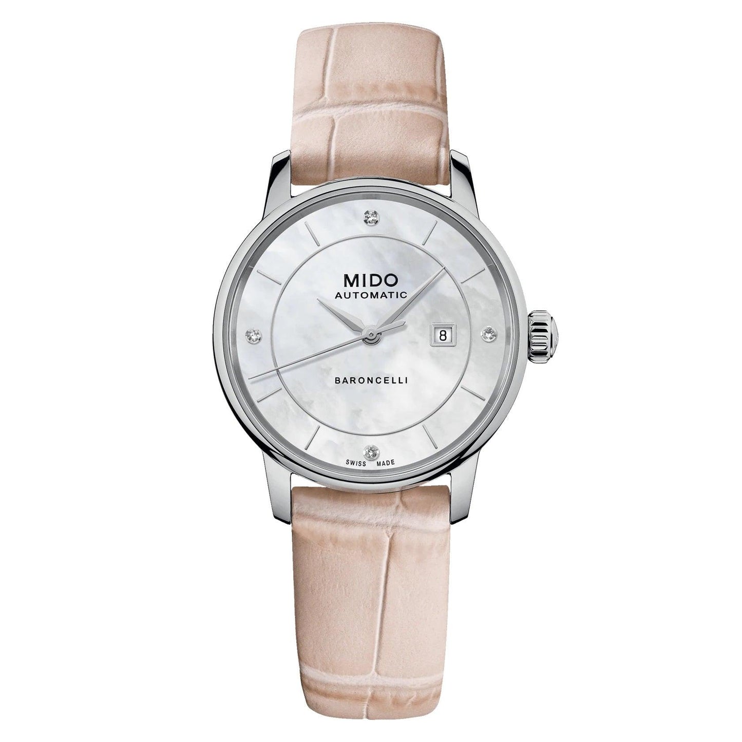 Mido Baroncelli Signature Lady Colors Special Edition 30mm Mother-of-Pearl Automatic Steel Watch M037.207.16.106.00