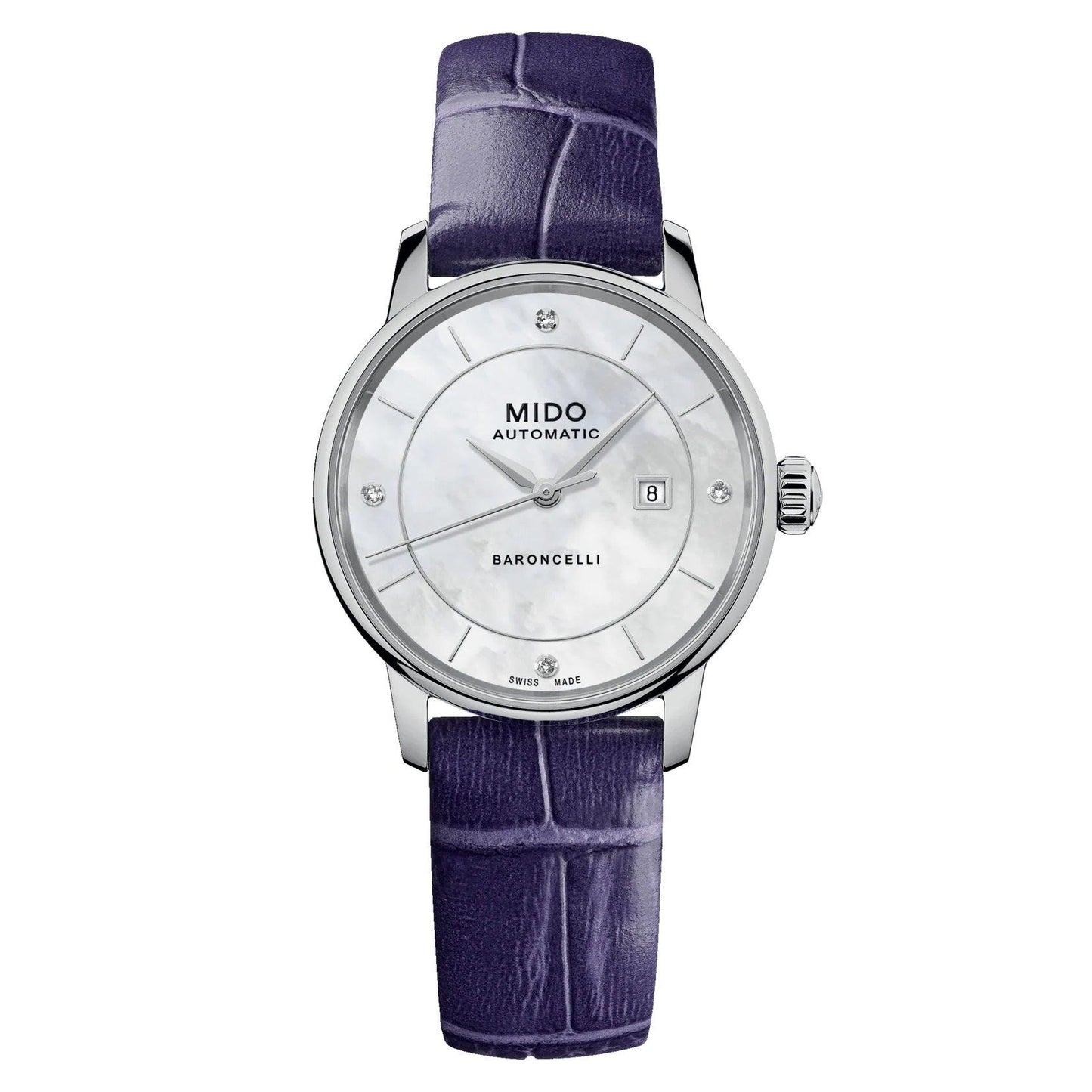 Mido Baroncelli Signature Lady Colors Special Edition 30mm Mother-of-Pearl Automatic Steel Watch M037.207.16.106.00