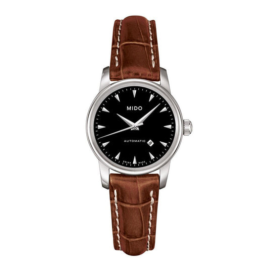 Mido women's Baroncelli II 29mm automatic steel watch M7600.4.18.8