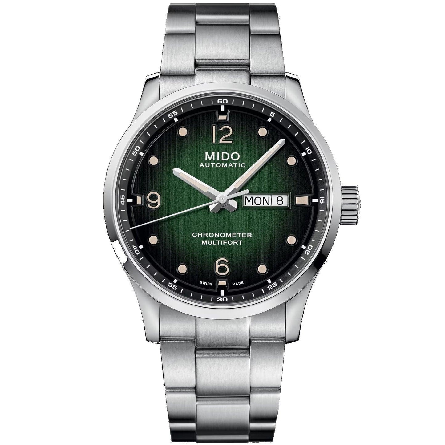 Mido Multifort M Chronometer COSC 42mm Green Automatic Steel Watch M038.431.11.097.00