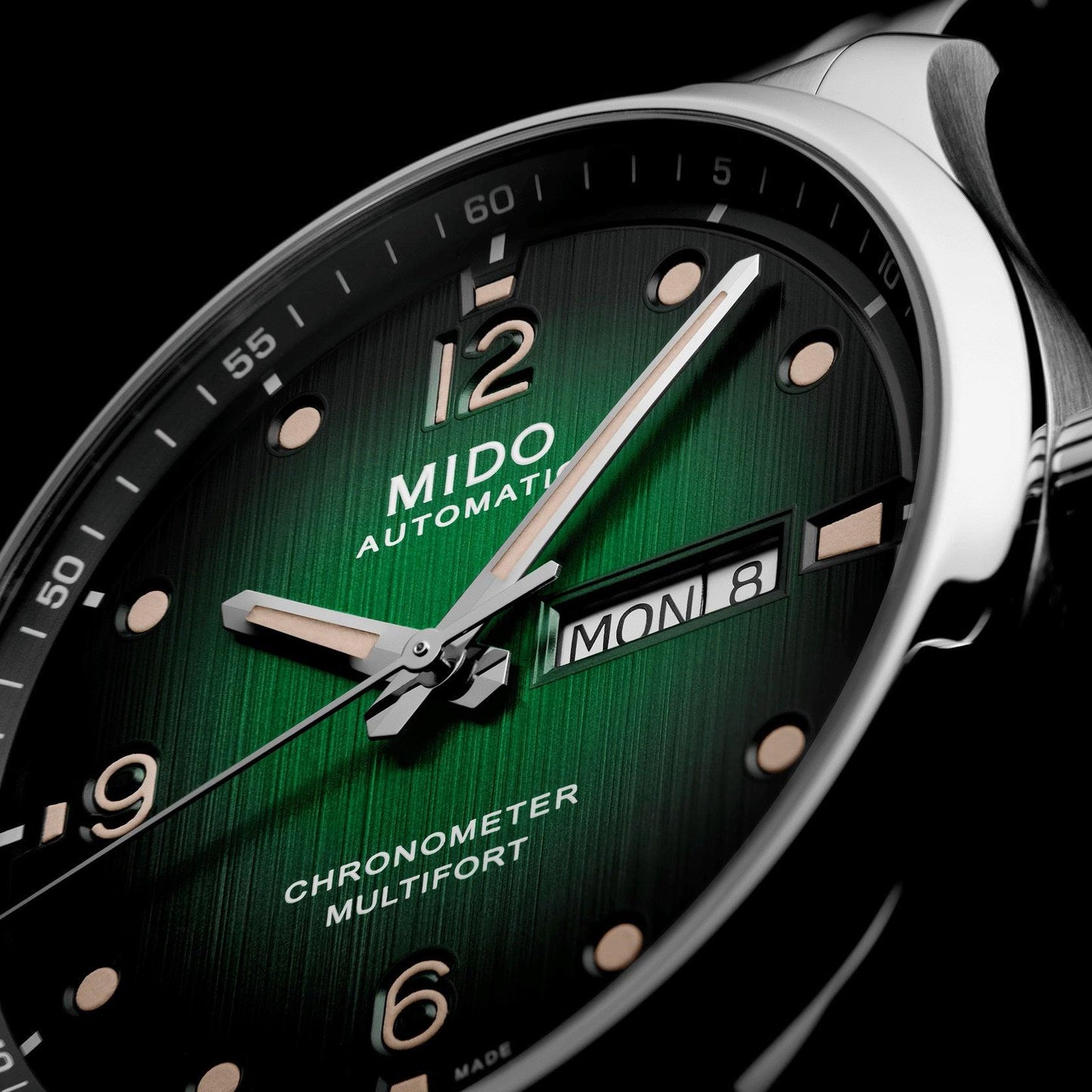 Mido Multifort M Chronometer COSC 42mm Green Automatic Steel Watch M038.431.11.097.00
