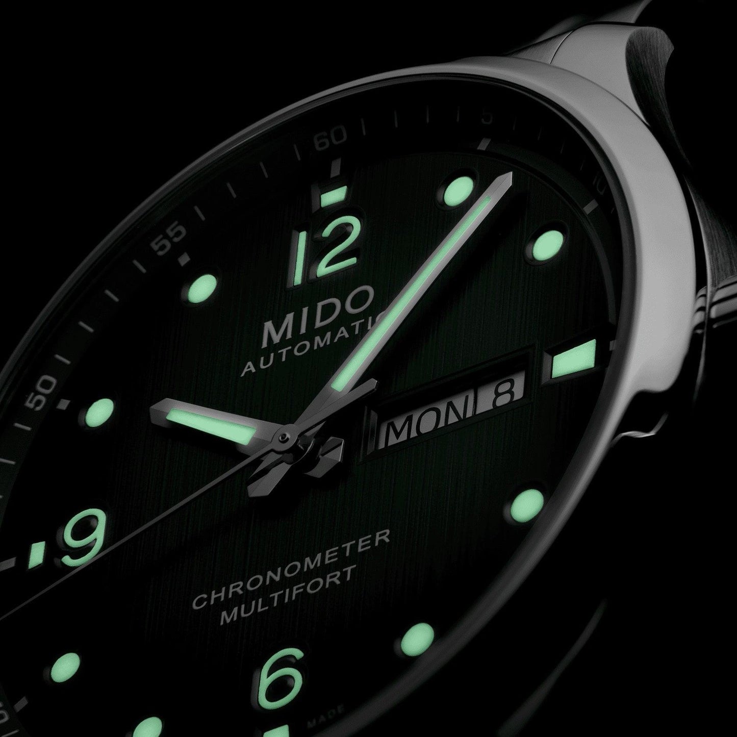 Mido Multifort M Chronometer COSC 42mm Green Automatic Steel Watch M038.431.11.097.00