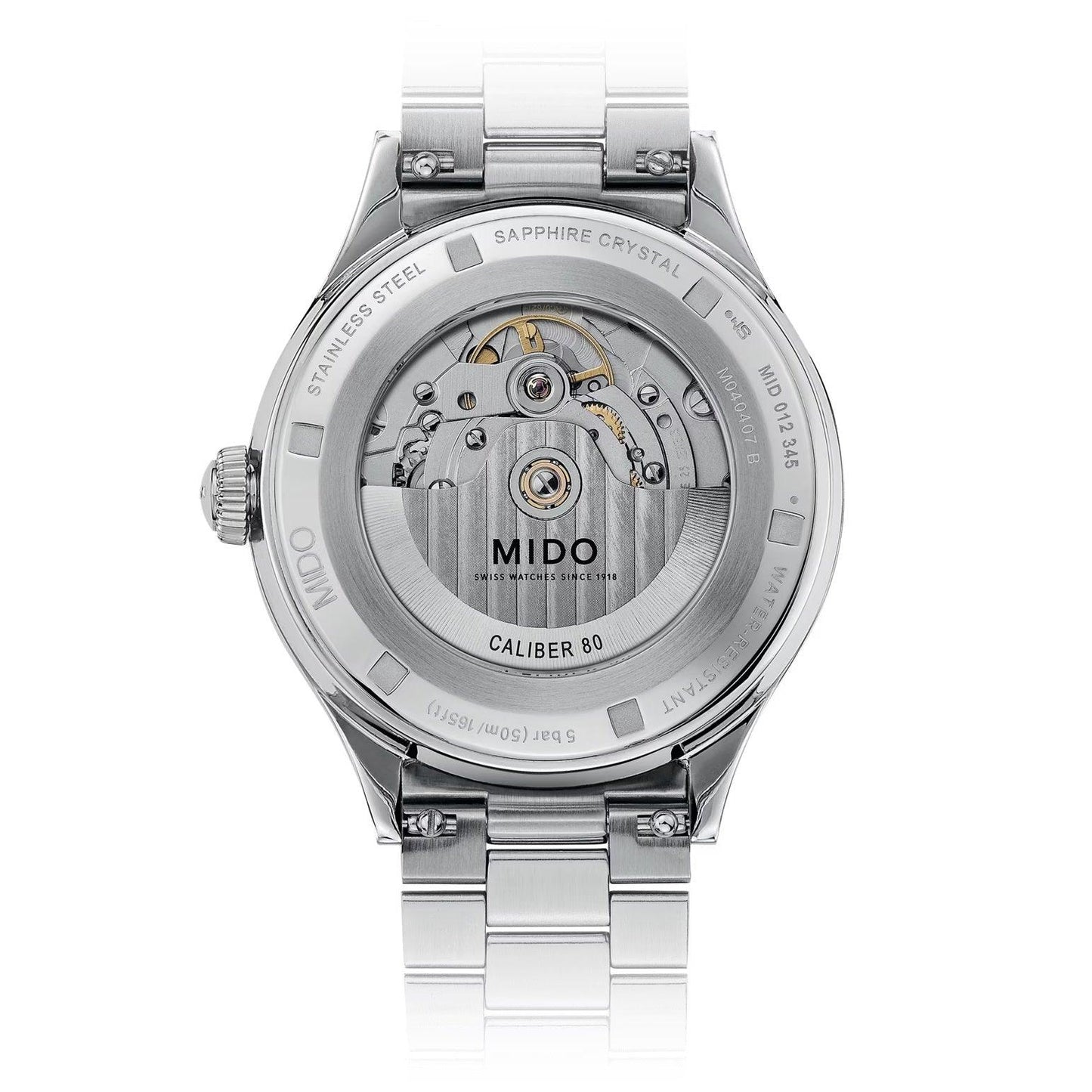 Mido Multifort Powerwind 40mm blue automatic steel watch M040.407.11.047.00