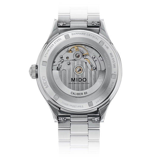 Mido Multifort Powerwind 40mm blue automatic steel watch M040.407.11.047.00