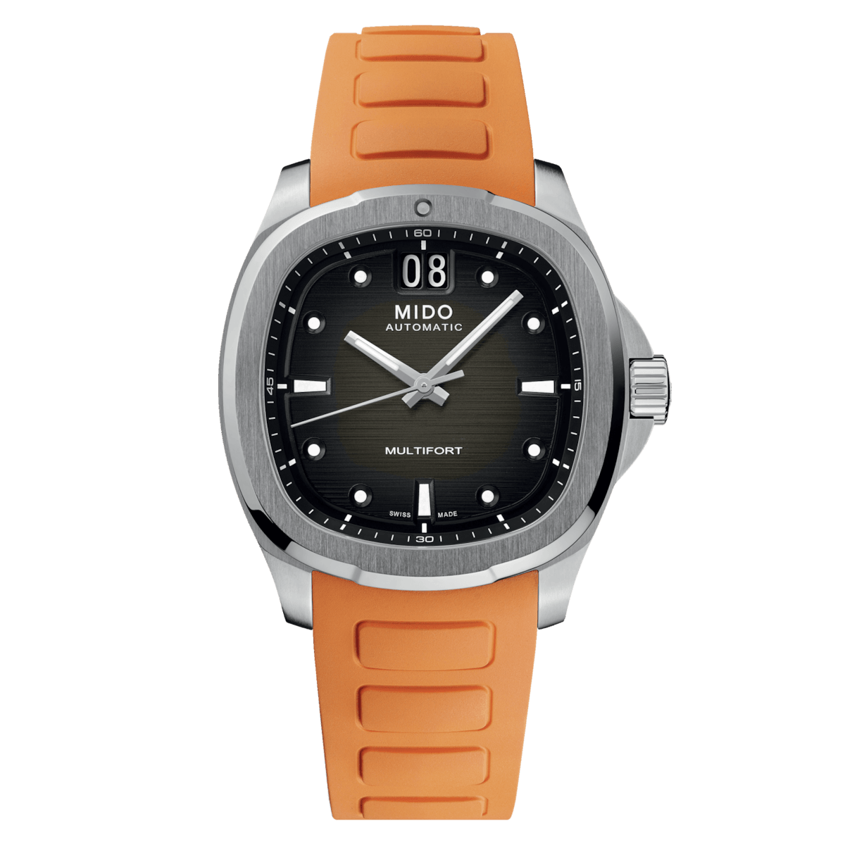 Mido watch Multifort TV Big Date 40mm gray steel automatic M049.526.17.081.00