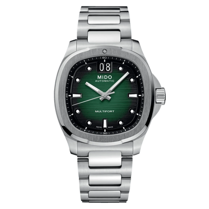 Mido Multifort TV Big Date 40mm green steel automatic watch M049.526.11.091.00