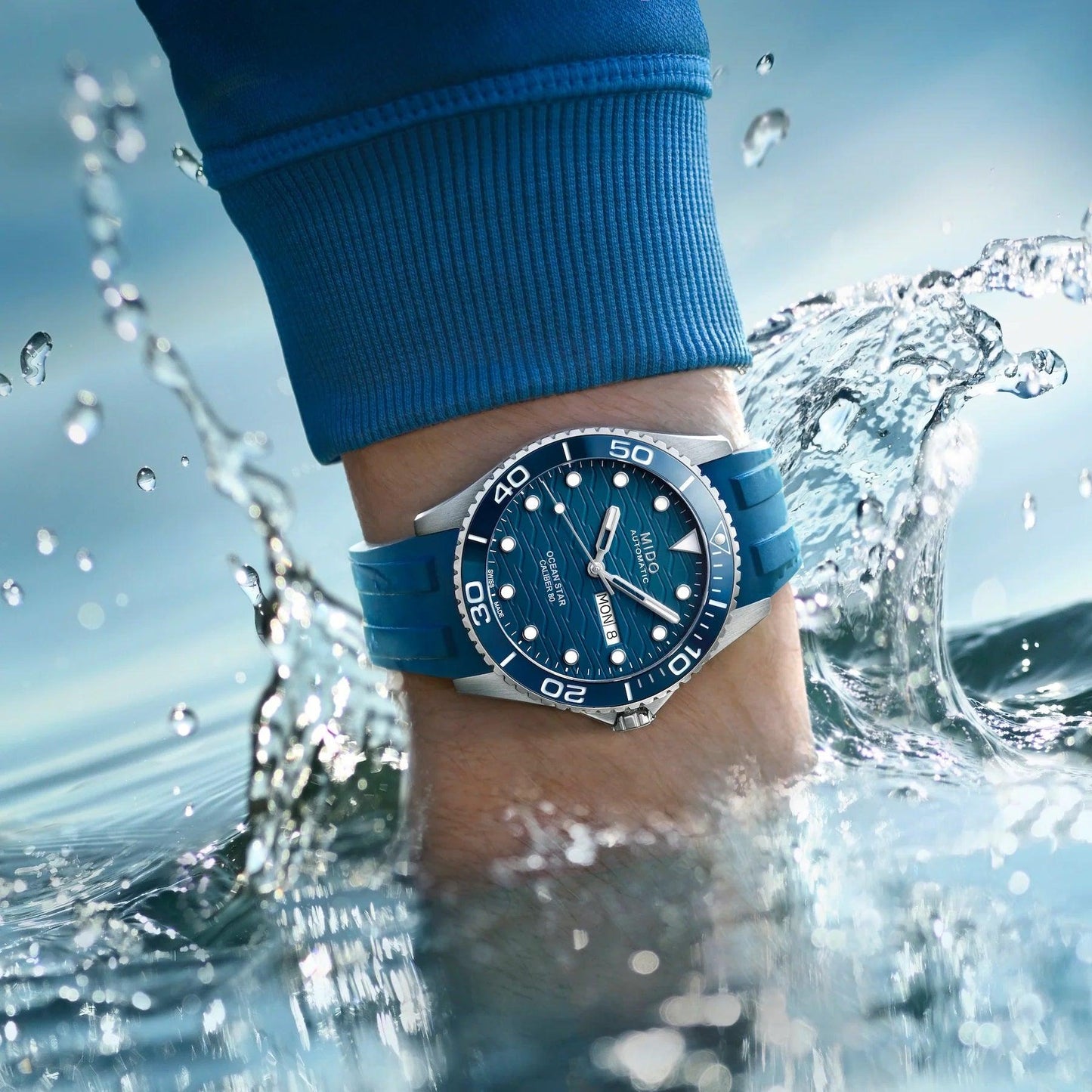 Mido watch Ocean Star 200M 42mm blue automatic steel M042.430.17.041.00