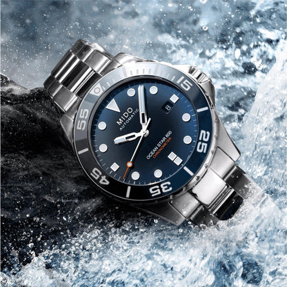 Mido Ocean Star 600 Chronometer COSC 43.5mm Blue Automatic Steel Watch M026.608.11.041.01