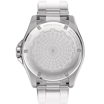 Mido watch Ocean Star Captain GMT 44mm black automatic steel M026.629.11.051.01
