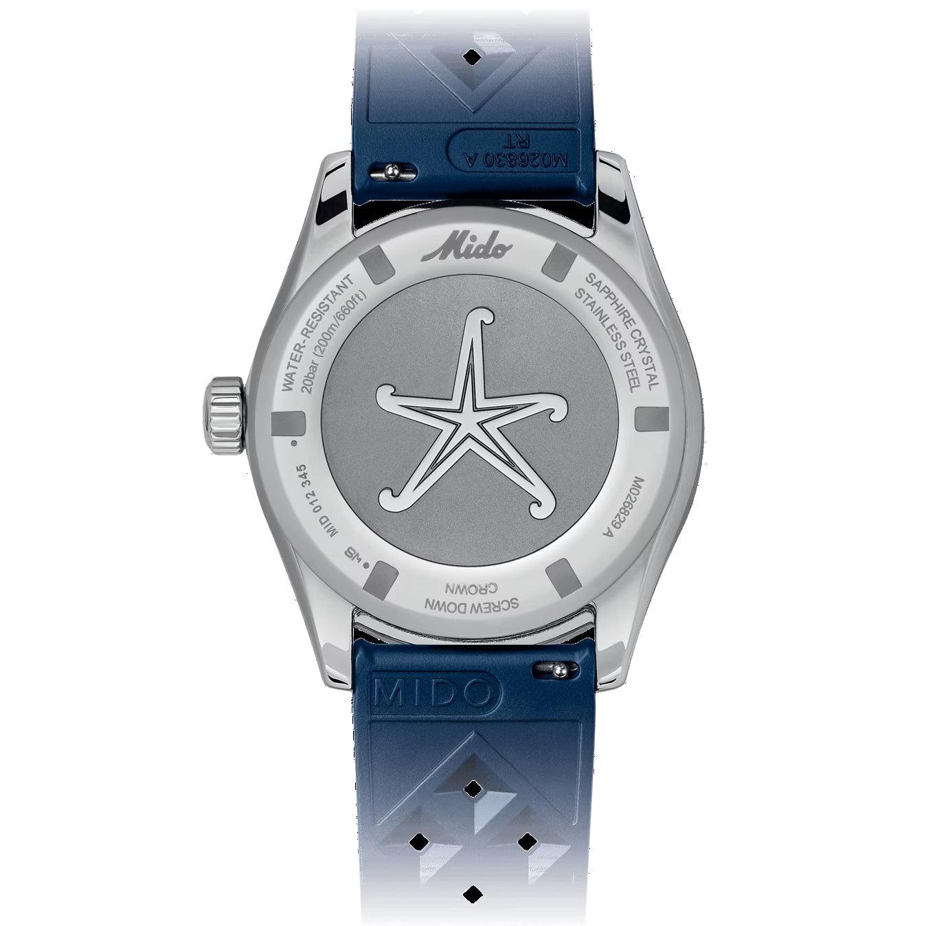 Mido Ocean Star Decompression Worldtimer Special Edition 40mm Blue Automatic Steel Watch M026.829.17.041.00