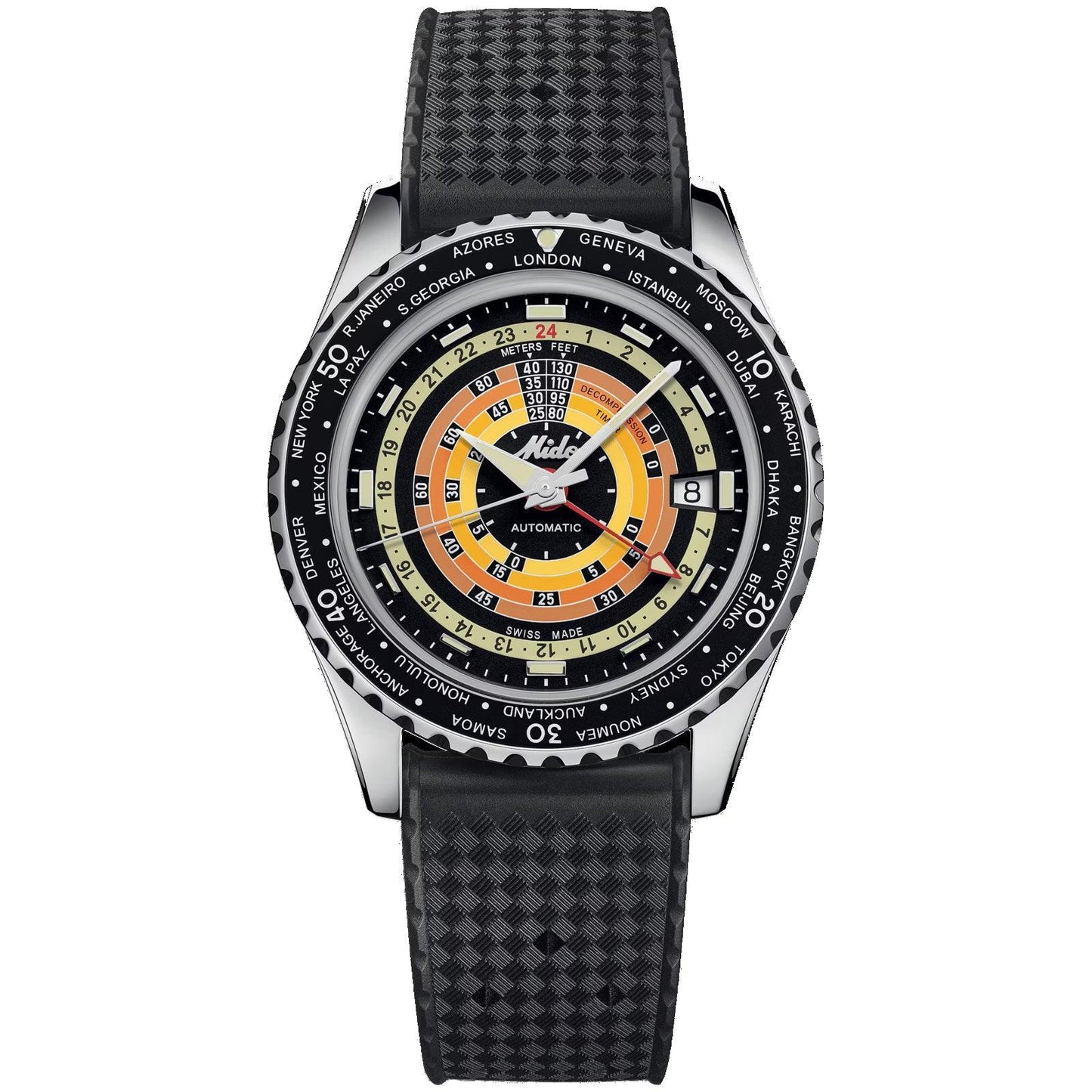 Mido Ocean Star Decompression Worldtimer Special Edition 40mm black automatic steel M026.829.17.051.00