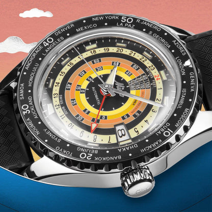 Mido Ocean Star Decompression Worldtimer Special Edition 40mm black automatic steel M026.829.17.051.00