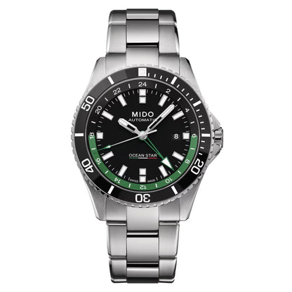 Mido watch Ocean Star GMT 44mm black automatic steel Limited Edition 000/250 M026.629.11.051.03