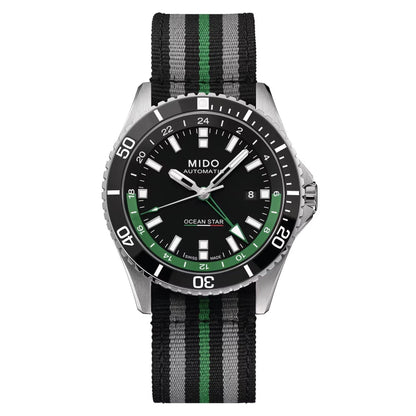 Mido watch Ocean Star GMT 44mm black automatic steel Limited Edition 000/250 M026.629.11.051.03