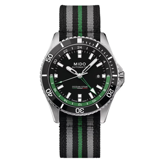 Mido watch Ocean Star GMT 44mm black automatic steel Limited Edition 000/250 M026.629.11.051.03