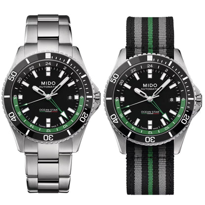 Mido watch Ocean Star GMT 44mm black automatic steel Limited Edition 000/250 M026.629.11.051.03
