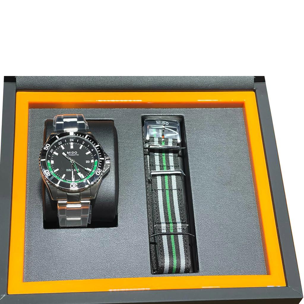 Mido watch Ocean Star GMT 44mm black automatic steel Limited Edition 000/250 M026.629.11.051.03