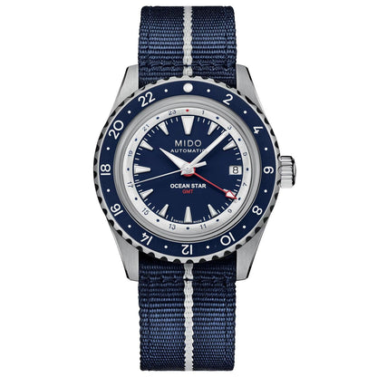 Mido Watch Ocean Star GMT Special Edition 40mm Blue Automatic Steel M026.829.18.041.00