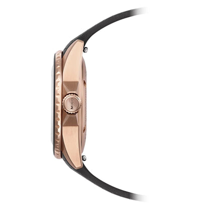 Mido Ocean Star Lady watch 36.5mm black automatic rose gold PVD finish steel M026.207.37.056.00