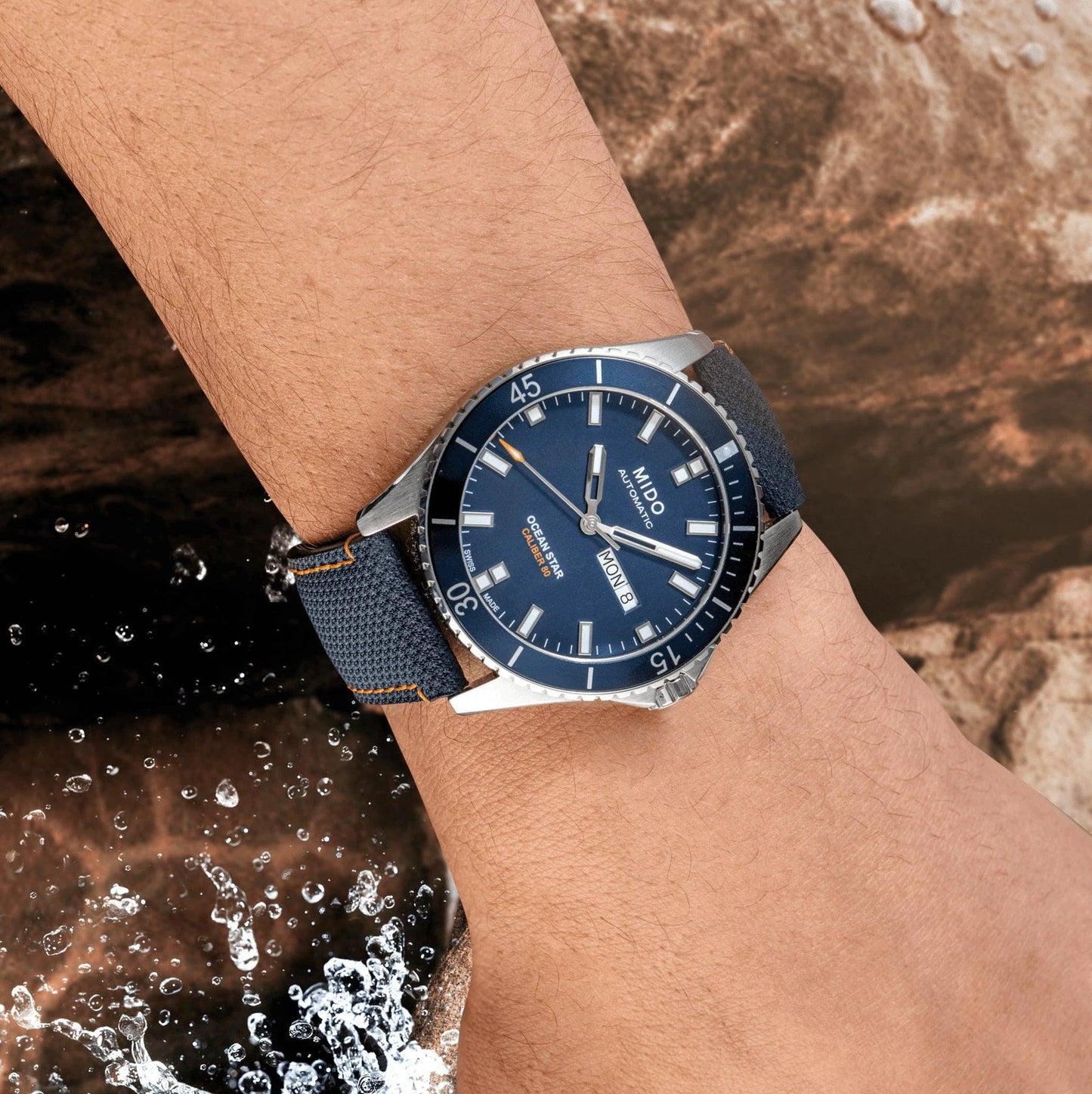 Mido watch Ocean Star Red Bull Cliff Diving limited edition 500pcs 42mm blue automatic steel M026.430.17.041.00