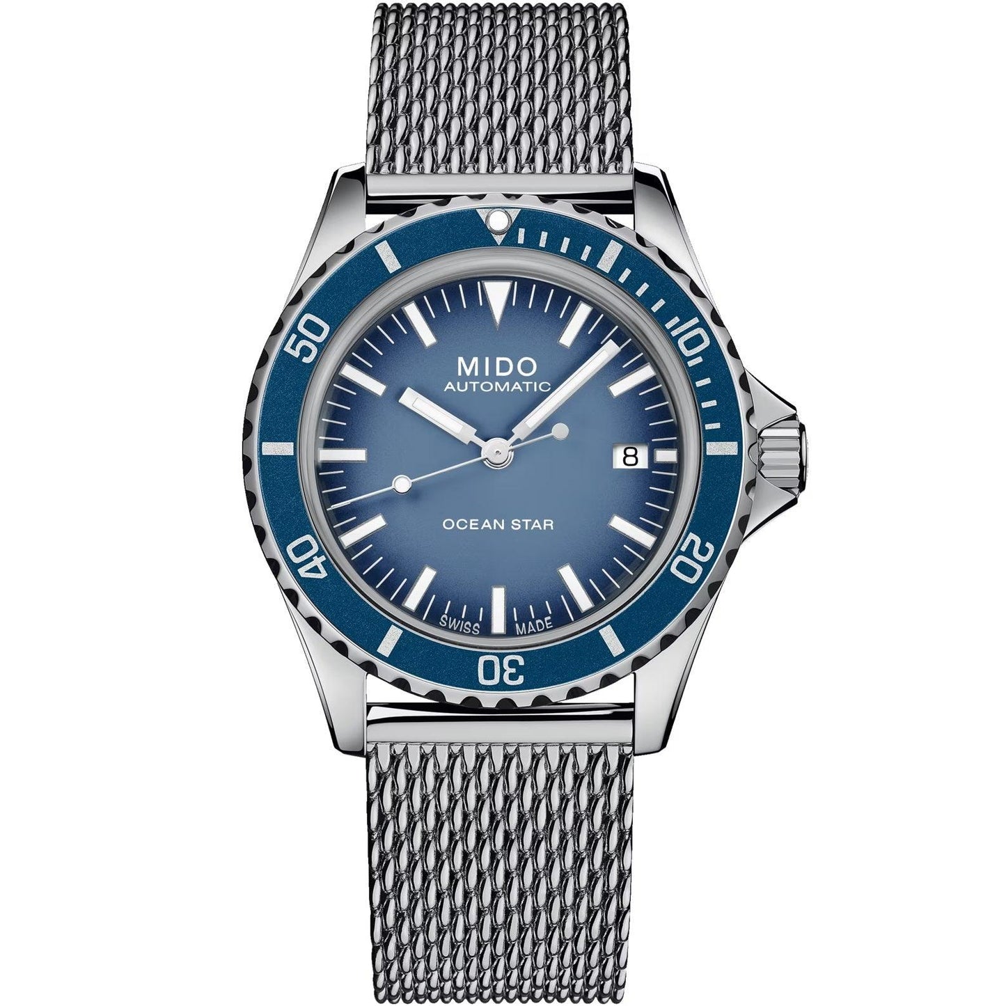 Mido Ocean Star Tribute Special Edition 40mm blue automatic steel M026.807.11.041.01 watch