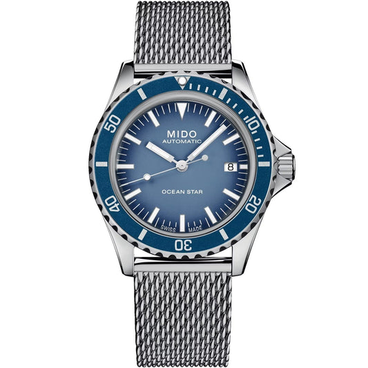 Mido Ocean Star Tribute Special Edition 40mm blue automatic steel M026.807.11.041.01 watch