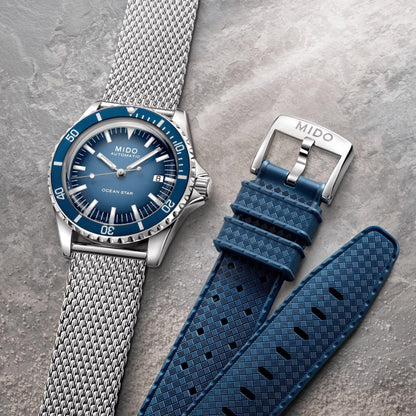 Mido Ocean Star Tribute Special Edition 40mm blue automatic steel M026.807.11.041.01 watch