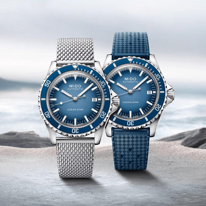 Mido Ocean Star Tribute Special Edition 40mm blue automatic steel M026.807.11.041.01 watch