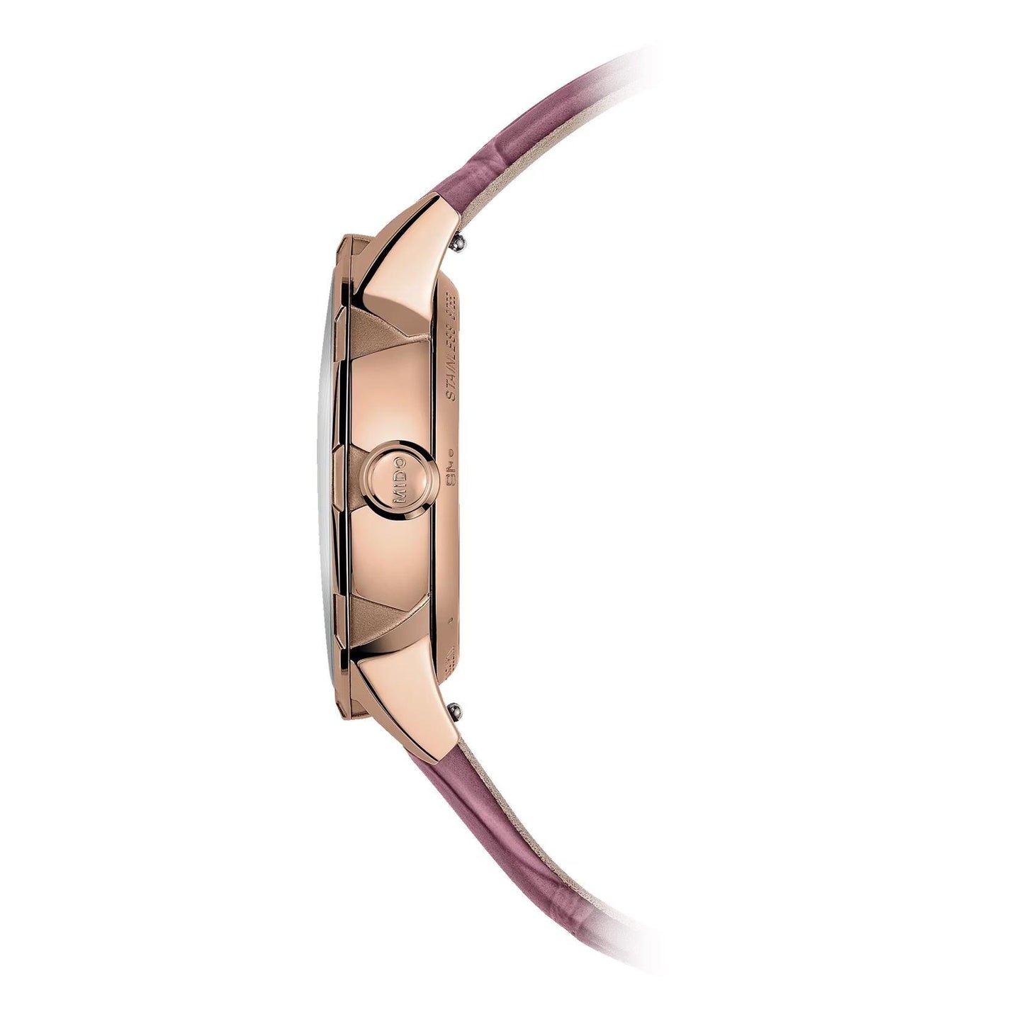 Mido Rainflower Night watch 34mm mother-of-pearl diamonds automatic rose gold PVD finish steel M043.207.36.106.00