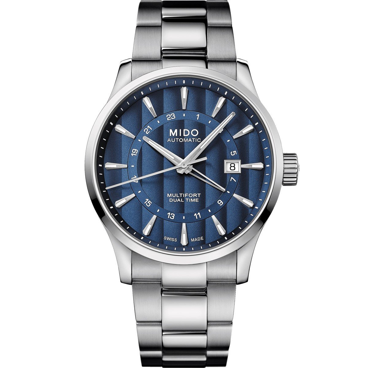Mido Men's Watch Multifort Dual Time GMT 42mm Calibre 80 Automatic Steel M038.429.11.041.00