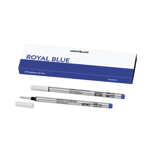 Montblanc 2 fineliner refills M tip Royal Blue blue 128248