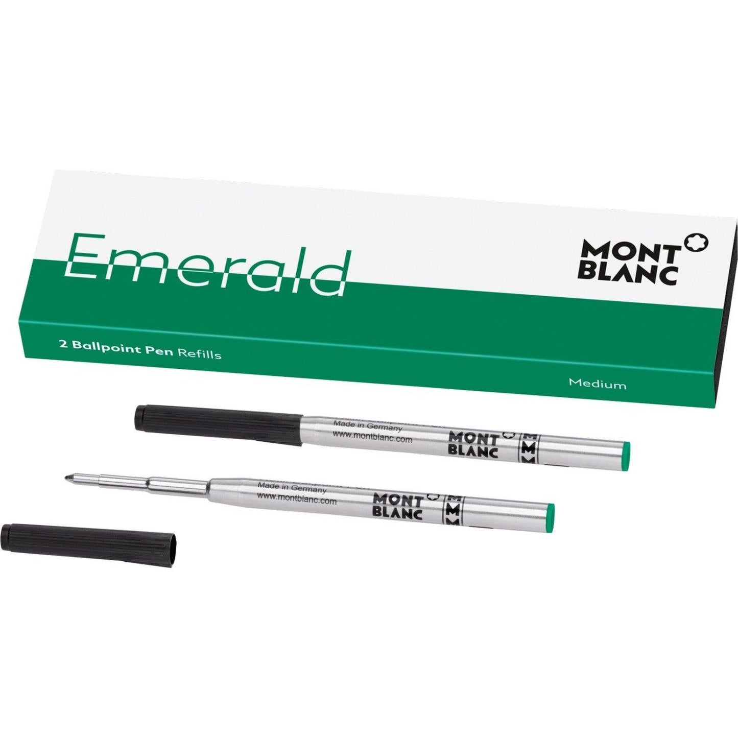 Montblanc 2 Ballpoint Pen Refills (M) Emerald Green 118126