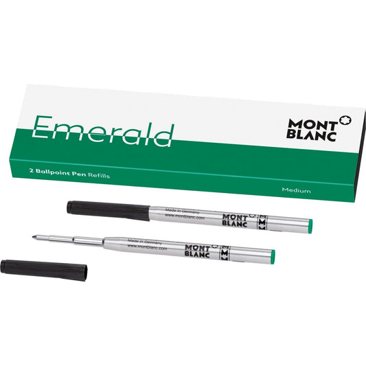 Montblanc 2 Ballpoint Pen Refills (M) Emerald Green 118126